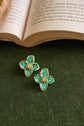 Green Petal Flower Earring