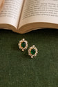 Green Stone Zircon Studded Earring