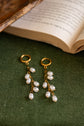 Pearl Cascade Hoop Earring