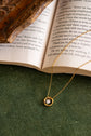 Circle and Centre Stone Necklace