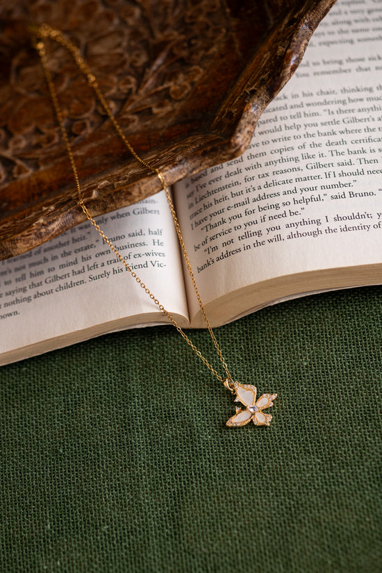 Butterfly Enamel Necklace
