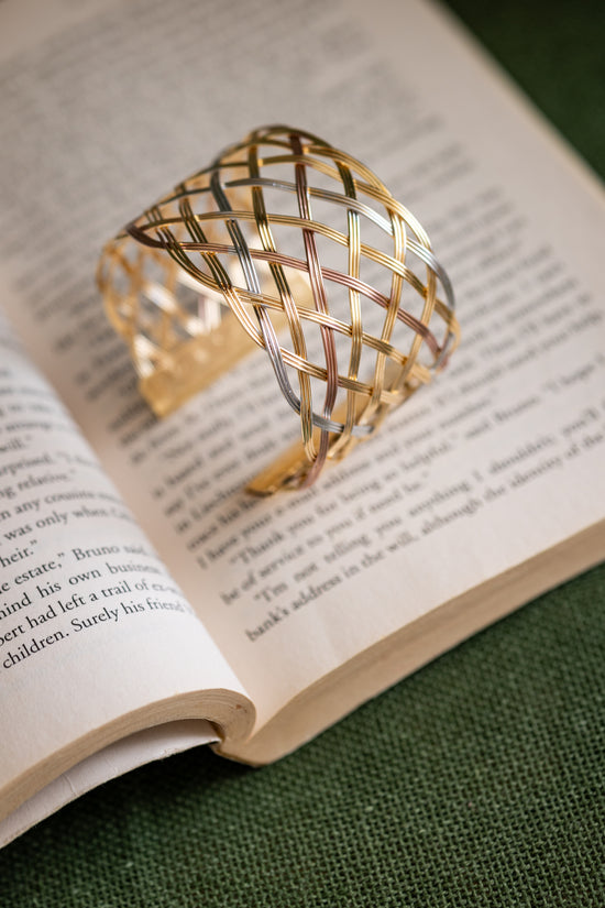 Two Tone Weaved Bracelet