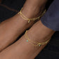 Flower Double Layer Anklet ( Single Piece)