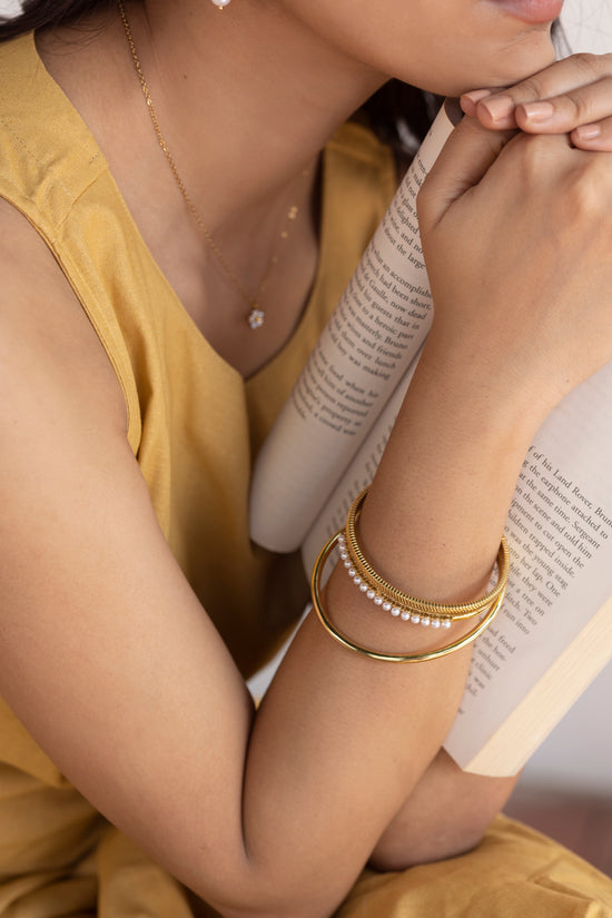 Row Of Pearl Bracelet