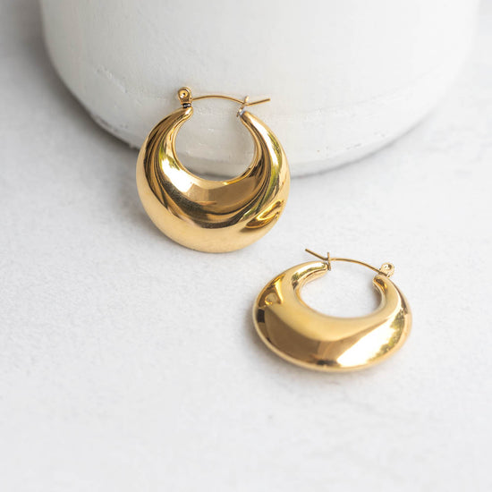 Round Hoop Earring