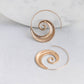 Snail swirl Hoop earring