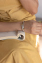 Twisted Silver And Gold Edged Bracelet