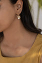 Studded Bow Hook Earring