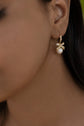 Studded Bow Hook Earring