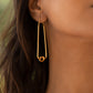 Knotted Triangle Hoop Earring