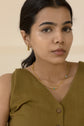 Long Tear drop Stud  Earring