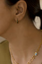 Black Enamel Small Earring