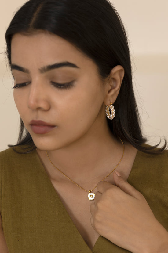 3 Row Clustered Pearl Earring