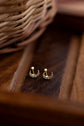 Crescent Studded Small Earring