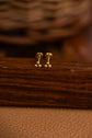 3 clover gold small Earring
