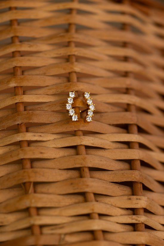 Slightly V Studded Earring