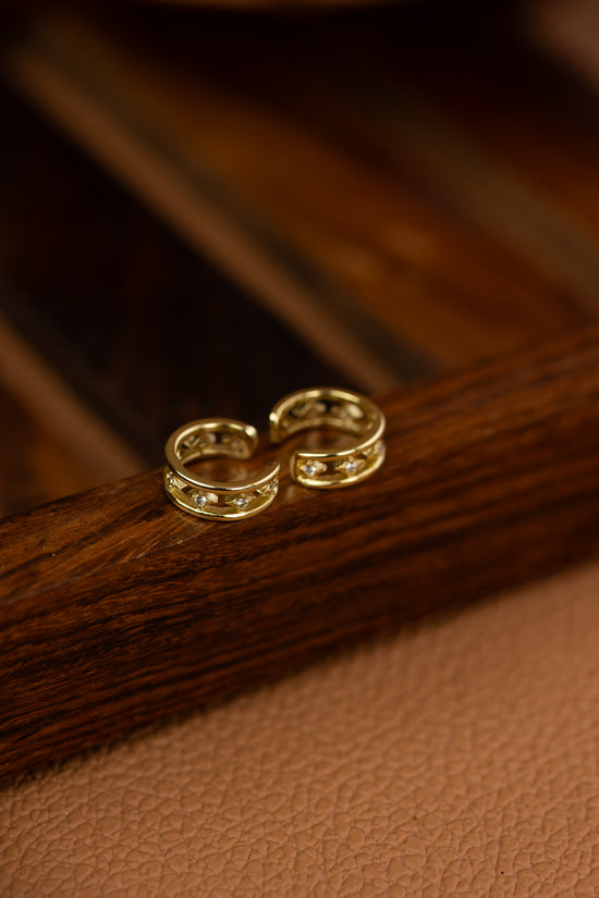 Row of Stars Ear cuff
