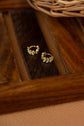 Leaf Vein Studded Earring