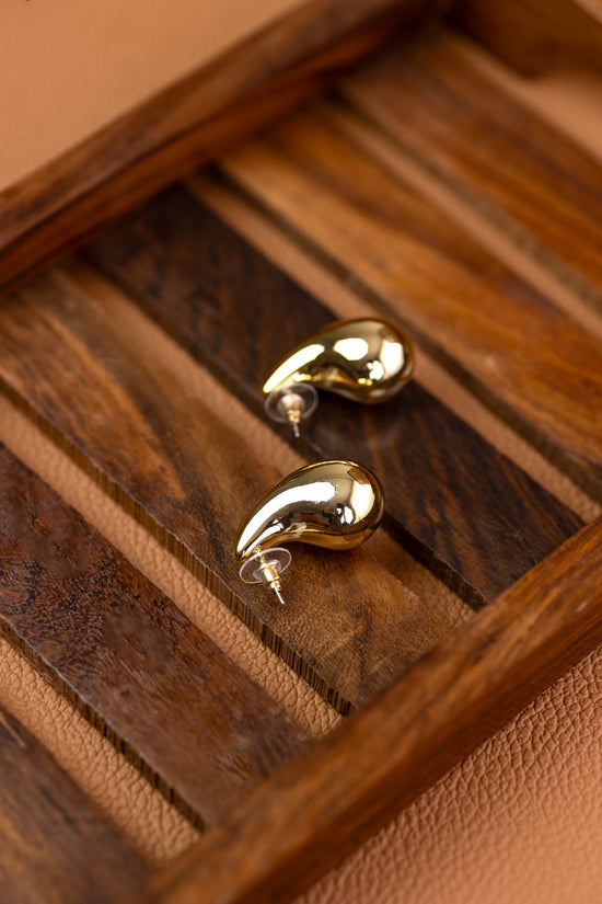 Dome Teardrop Earring