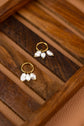 Three Pearl Chunck Earring