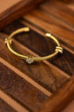 Studded Clover in a Twisted Bracelet
