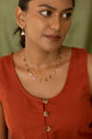Multicolour  stone drop necklace