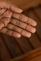 3 clover gold small Earring