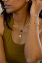 Star Galaxy White Enamel Necklace