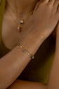 Beaded and Link Chain Bracelet