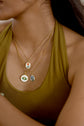 Blue and White Pendant Evil Eye Necklace