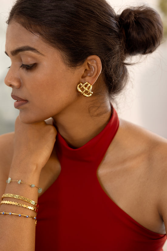 Cross Buns Earring