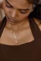 Waterfall Studded Heart Necklace
