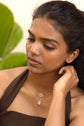 Diamond Shaped Studded Necklace