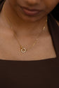 Interlocked 2 Circle Necklace