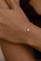White Stone RectangleStudded Bracelet