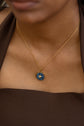 Circled Lapis Lazuli Necklace
