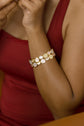 Two Layer Pearl Enamel Bracelet