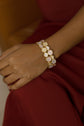 Two Layer Pearl Enamel Bracelet