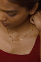 Double Layer Square Ball Necklace