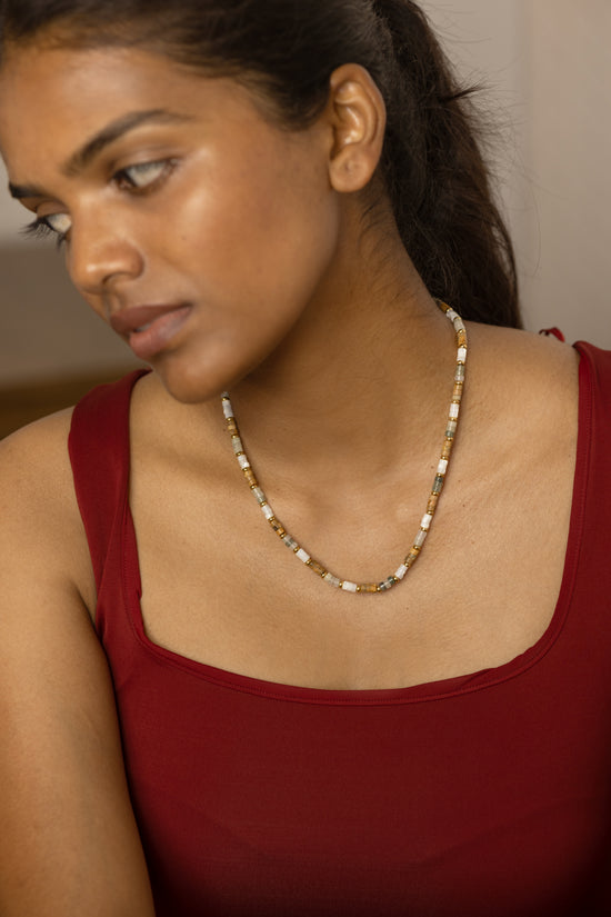 Brown Beaded Necklace