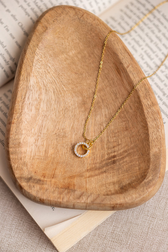 Interlocked 2 Circle Necklace