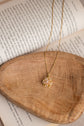 Movable pink Petal Flower Pendant Necklace