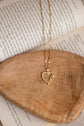 Heart and Flower Studded Necklace