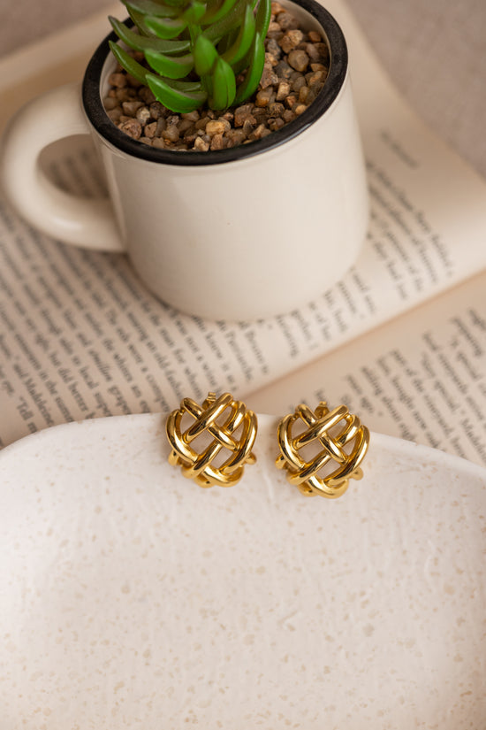 Cross Buns Earring