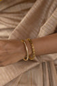 Stone studded Gold Tone Bracelet