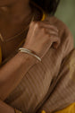 Zircon Bar studded Flexible Bracelet