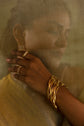 Wavy shiny Bangle ( set of 2 Bangles )  Gold