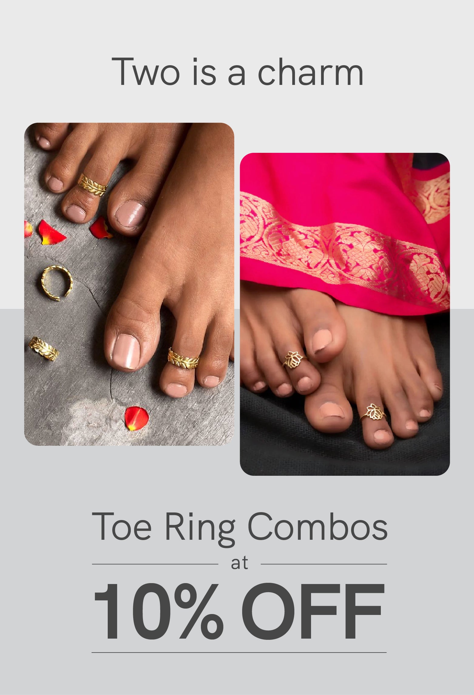﻿Impon Toe Ring | Impon Jewellery | Panchaloha Toe Ring – Viha Online