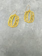 Zig Zag Brass Earring