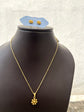 Ball Flower Earring and Necklace Set